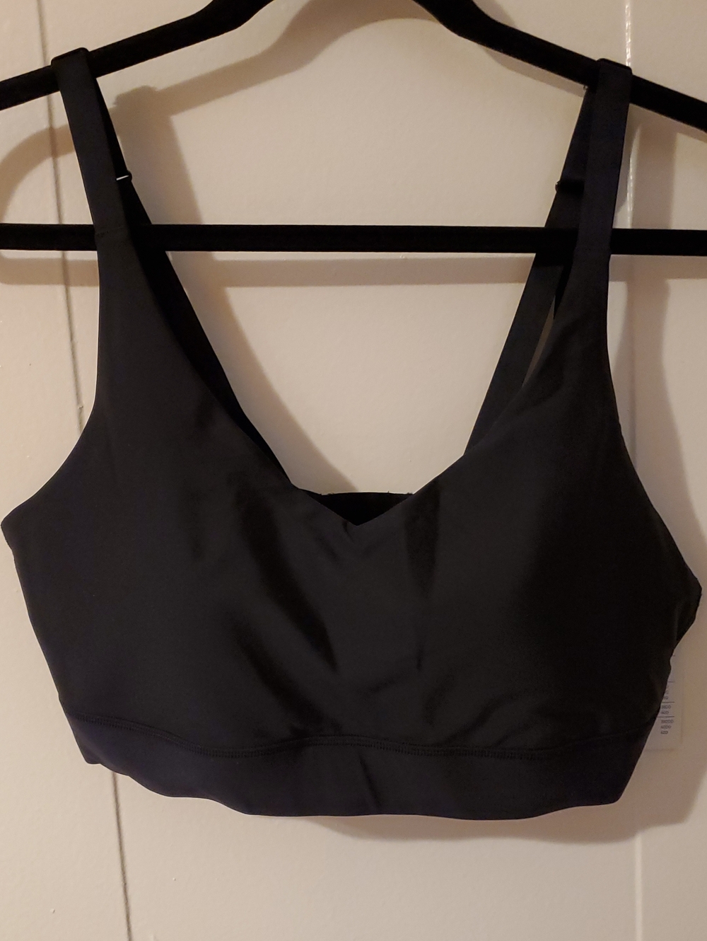 NWT All In Motion Effortless Support Medium Support Sports Bra Size Large Black